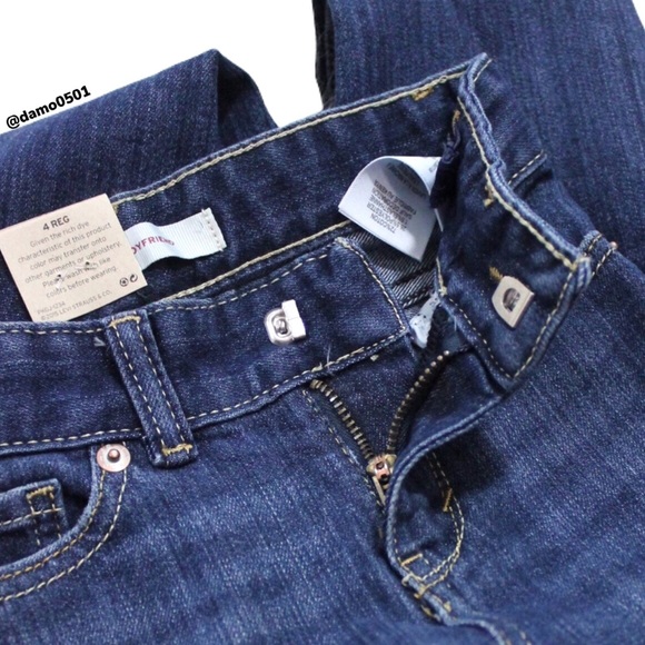 NWT Levi’s Girls Boyfriend Jeans 👖 Medium Wash - Picture 3 of 7